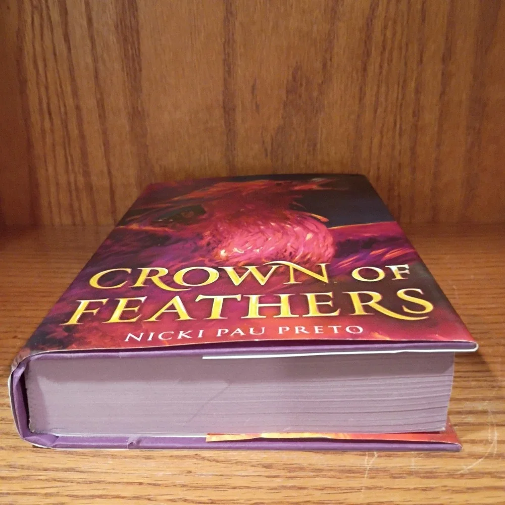 Crown of feathers by Nicki Pau Preto Hand Signed 1st Edition HC Owlcrate